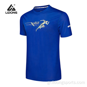 Φθηνό χονδρικό ζευγάρι T-shirt προσαρμοσμένο λογότυπο Sport Tshirt
